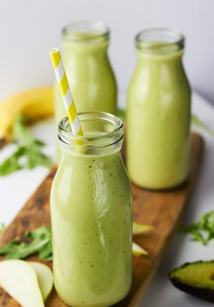 Pear, Avocado and Rocket Green Smoothie