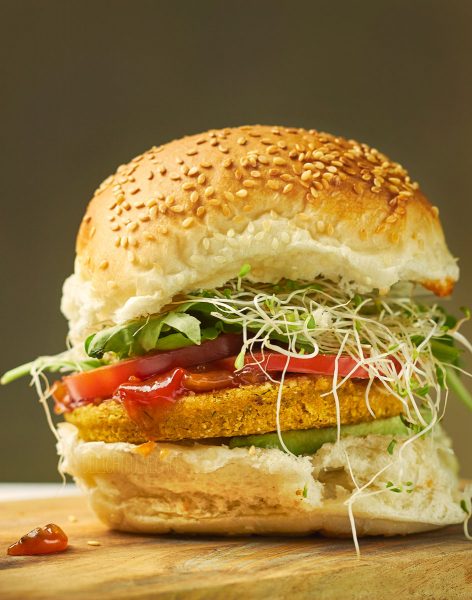 Chickpea, Pumpkin and Dill Burgers