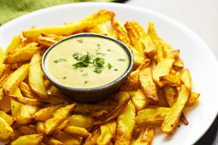 Turmeric Chips with a Turmeric Dipping Sauce
