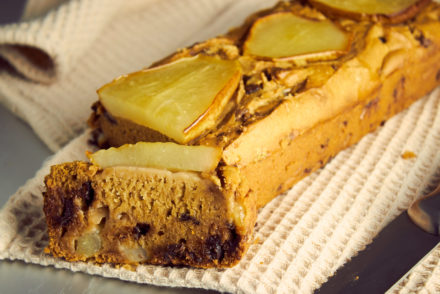 Gluten Free Pear and Choc Chip Loaf