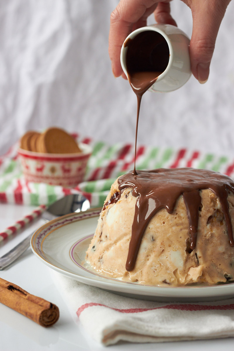 Christmas Pudding Ice Cream - Delightful Vegans