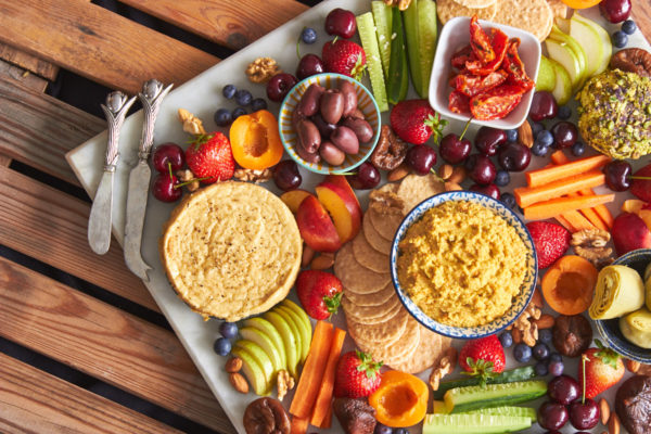 Vegan Cheese and Fruit Platter