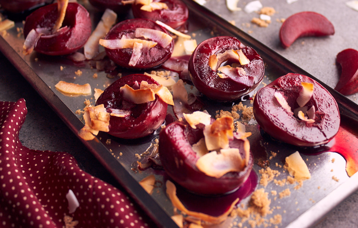 Easy Baked Plums with Grand Marnier