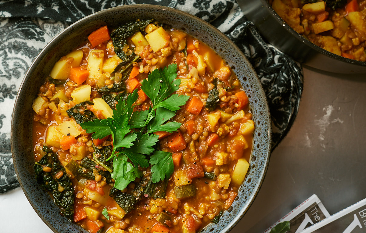 Chunky Vegetable and Lentil Soup