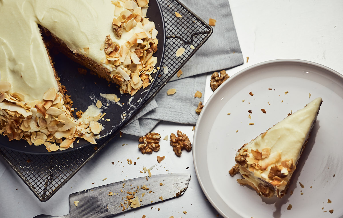Delicious Carrot and Walnut Cake