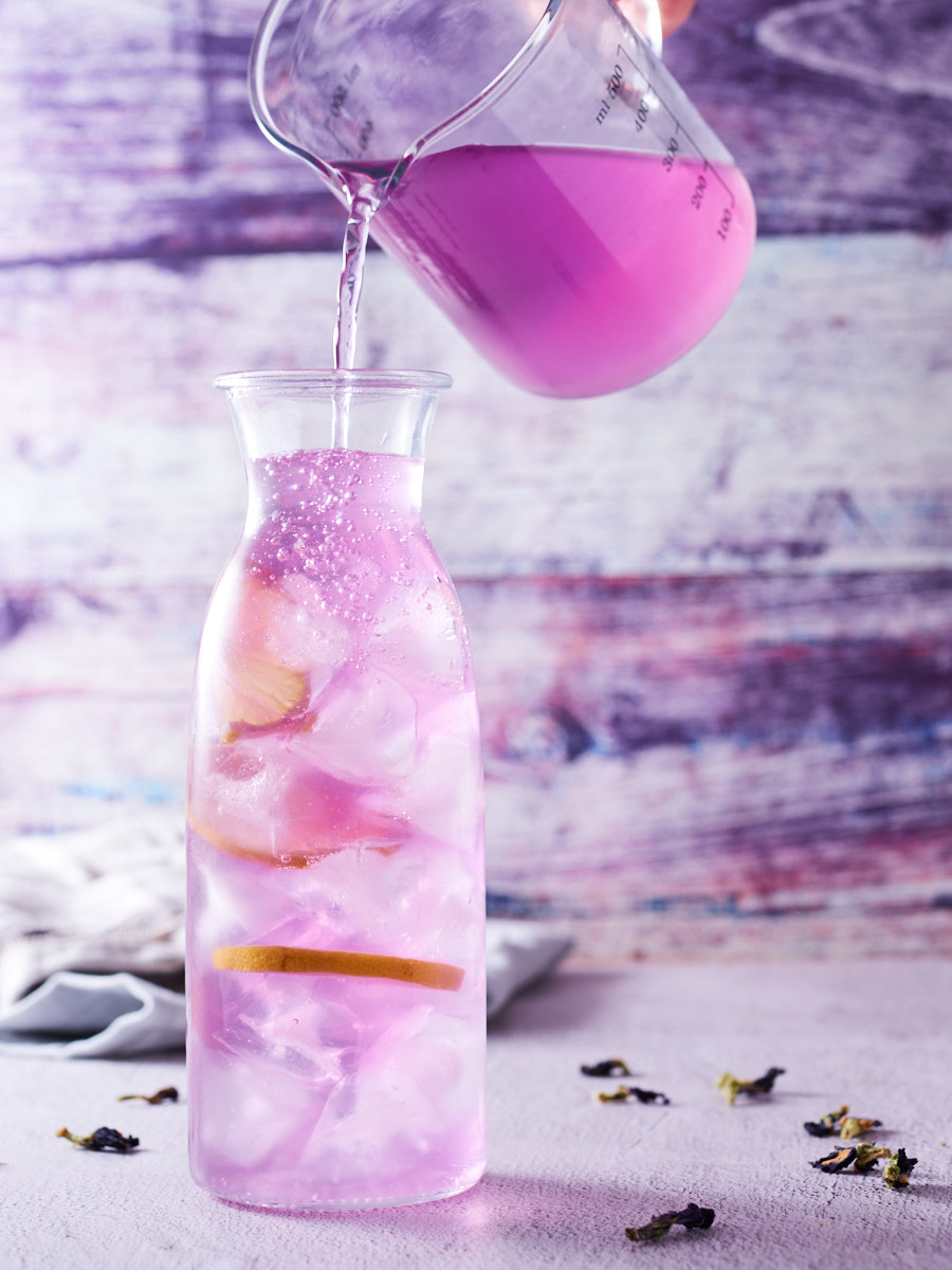 Purple Butterfly Pea Iced Tea - Delightful Vegans