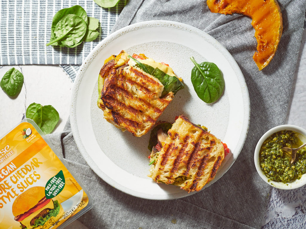 Grilled Vegetable Toasties with Sheese