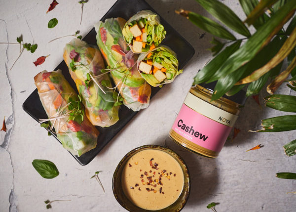 Rice Paper Rolls with Satay Sauce